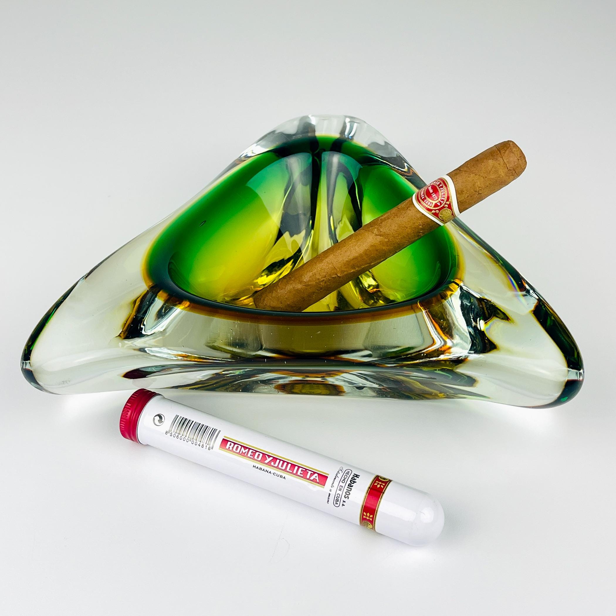 Sommerso murano glass ashtray by Arte Nuova, Italy, 1960s, Vintage home decor