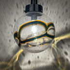 Vintage Large Swirled Murano Glass Pendant Lamp by Vistosi, Italy 1970s, Mid-century modern
