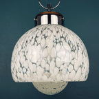 Vintage Murano Glass Mushroom Pendant Lamp: Carlo Nason Mazzega, Italy 1960s