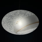 Large swirl murano glass pendant lamp Vetri Murano Italy 1970s
