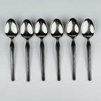 Vintage classic silver plate teaspoons by Paul Wirths, Solingen, Germany, 1950s, Set of 6