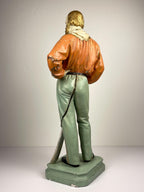 Large antique plaster sculpture Giuseppe Garibaldi, Italy, 1910-1920s