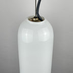 Murano Glass Pendant Lamp: Mid-Century Modern Italian Lighting by Leucos, 1970s