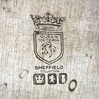 Antique silver plated tray by Queen Victoria Sheffield, England, 1900s