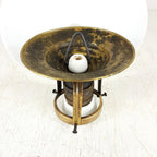Vintage Small White Pendant Lamp, Italy 1940s