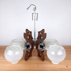 Mid-Century Mazzega Murano Glass Pendant Lamp - 70s Space Age Lighting