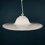 Vintage Swirl Murano Glass Pendant Lamp - Italian Mid-Century Lighting