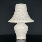 Large Classic white murano table lamp Mushroom Italy 1970s Italian Modern Retro home decor