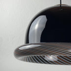 Vintage Murano black pendant lamp by Lino Tagliapietra for VeArt, Italy 1960s