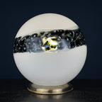 Mid-Century Modern Murano Glass Table Lamp: Italian 1970s Lighting