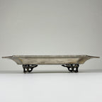 Antique silver plated tray by Queen Victoria Sheffield, England, 1900s