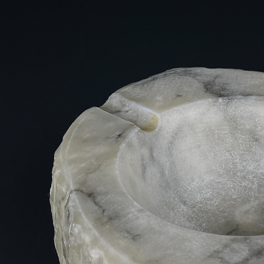 Vintage alabaster ashtray, Italy 1960s, Mid-century Italian modern