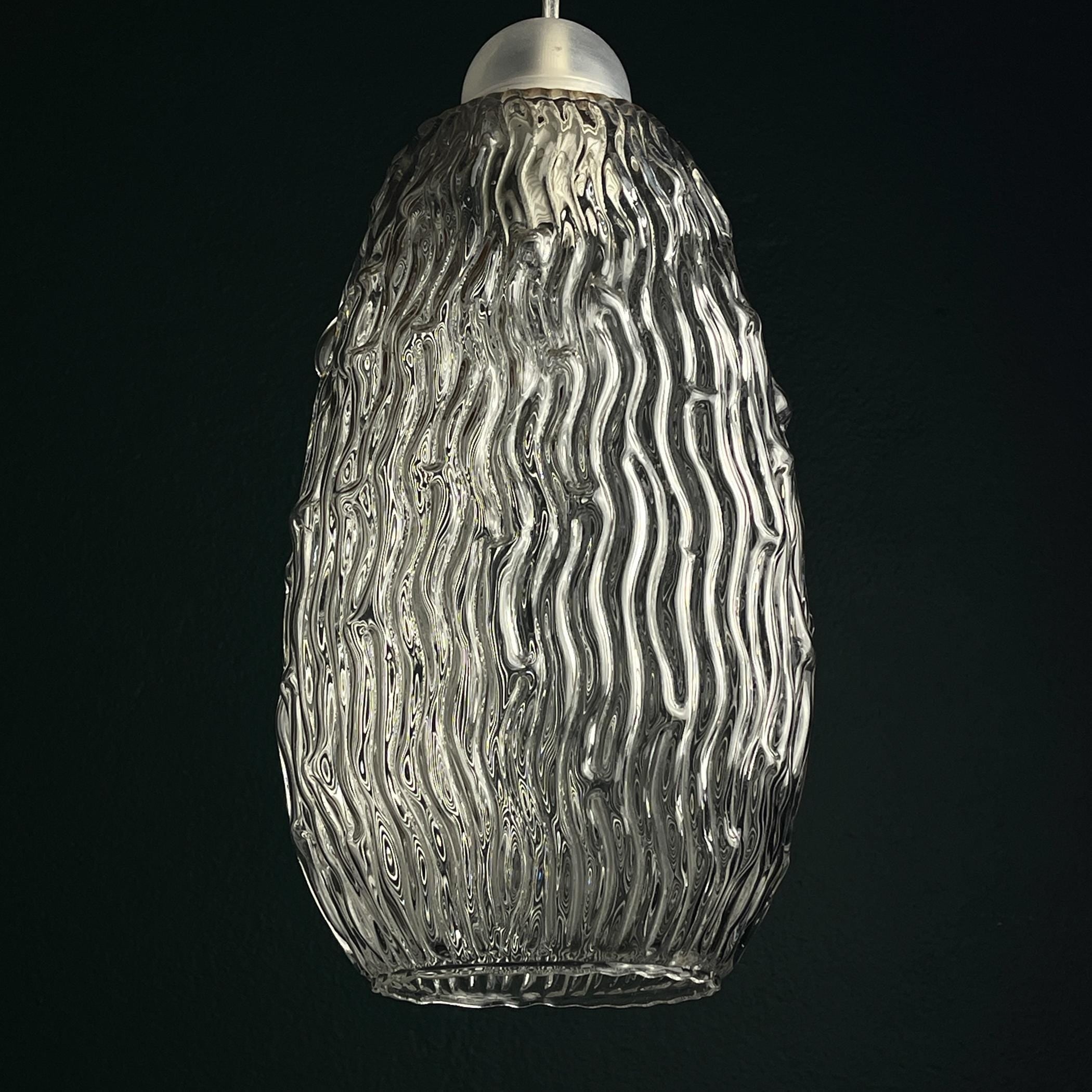 Vintage murano glass pendant lamp, Italy 1950s, Vintage home decor