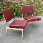 Vintage Anonima Castelli Lounge Chairs & Coffee Table: Italian Mid-Century Modern Set