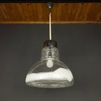Murano glass pendant lamp  Italy 1960s Space age Mid-century modern italian lighting