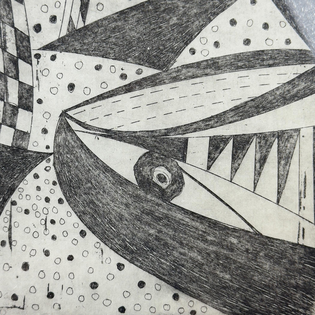 Graphics, etching, signature "Popy", Italy 1972