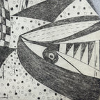 Graphics, etching, signature "Popy", Italy 1972
