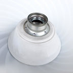Murano pendant lamp White and Black, Italy 1980s