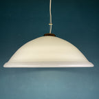 Vintage Swirl Murano Glass Pendant Lamp: 1980s Italian Mid-Century Lighting