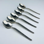 Vintage classic silver plate teaspoons by Paul Wirths, Solingen, Germany, 1950s, Set of 6