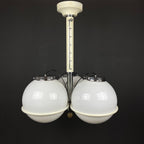 Gino Sarfatti murano glass globe chandelier Italy 1960s