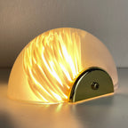 Vintage pink murano wall lamp Italy 1970s MCM murano sconce