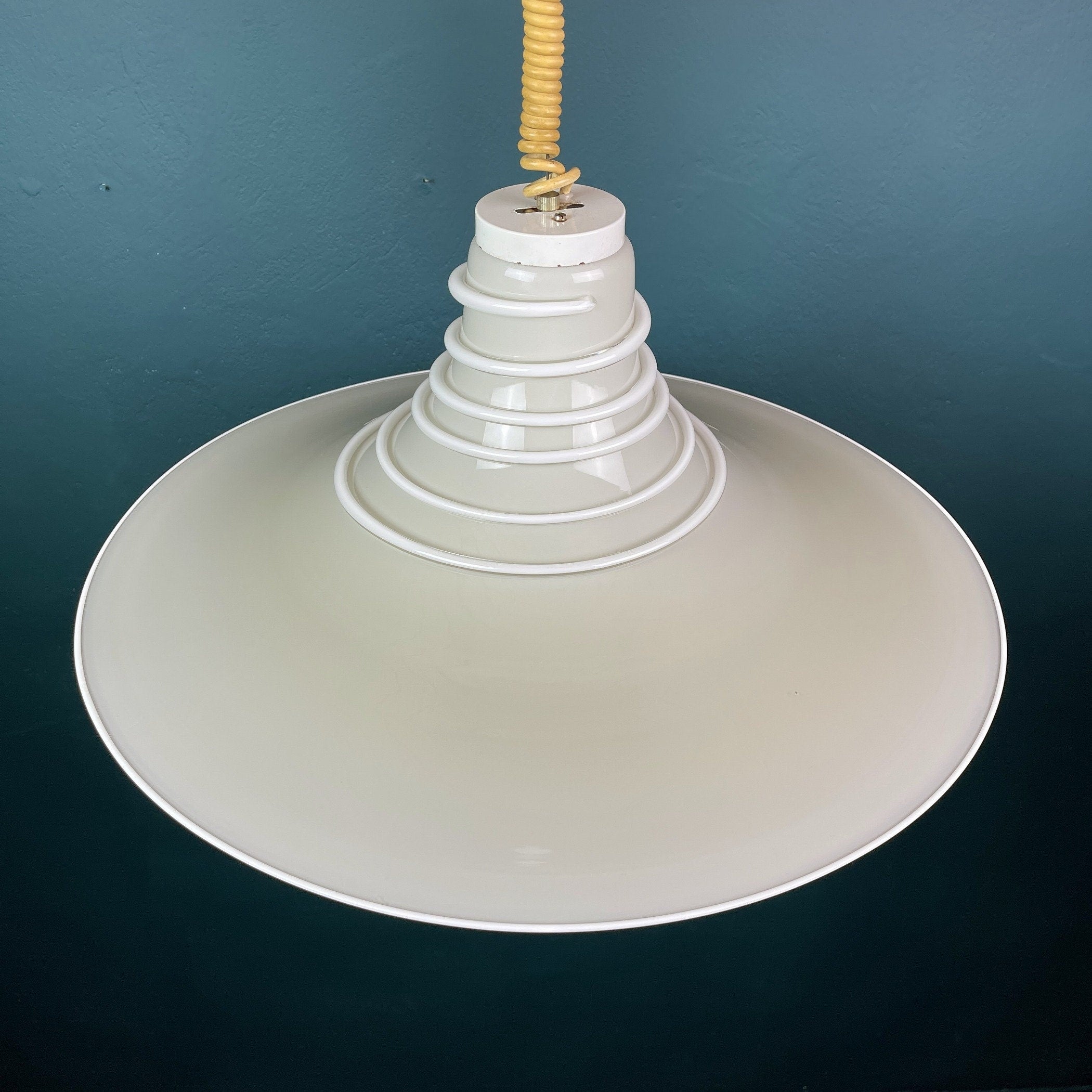 Mid-century murano pendant lamp Italy 1970s Space age Retro lighting