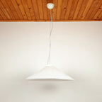 Retro swirl murano glass pendant lamp Italy 1970s Mid-century light
