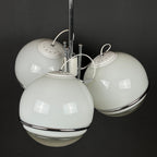 Gino Sarfatti large globe chandelier Italy 1960s