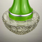 Mid-century green pendant lamp by Targetti Sankey, Italy 1960s, Vintage Italian lighting Space Age