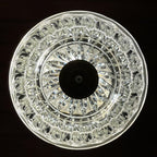 Mid-century yellow pendant lamp Italy 1960s Vintage Italian lighting Space Age