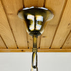 Vintage amber murano chandelier De Majo Italy 1970s Mid-century italian chandelier 6 bulbs