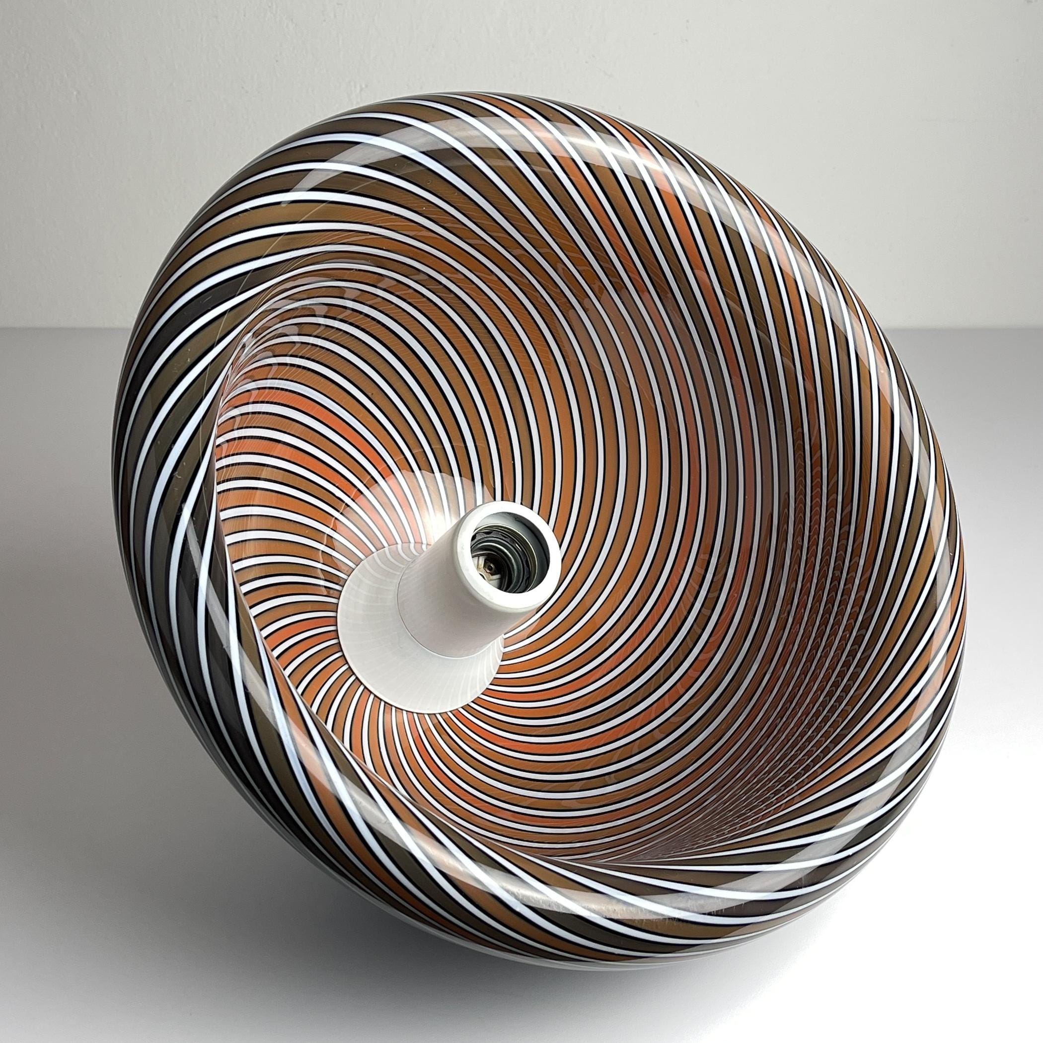 Vintage Murano black pendant lamp by Lino Tagliapietra for VeArt, Italy 1960s
