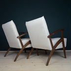 Mid-century armchair, Yugoslavia 1970s, Set of 2, vintage home furniture