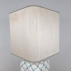 Vintage ceramic table lamp Italy 1960s Pillow lamp quilt nightlamp Retro home lighting