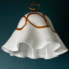 Vintage Fazzoletto Murano Glass Pendant Lamp: Mid-Century Italian Lighting