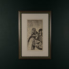 Graphics, etching, signature "Popy", Italy 1972