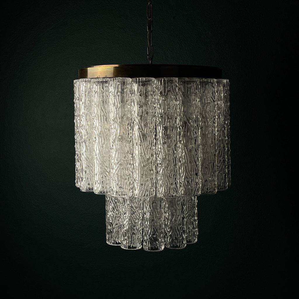 Classic Murano chandelier Tronchi by Venini, Italy 1960s