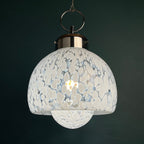 Vintage Murano Glass Mushroom Pendant Lamp: Carlo Nason Mazzega, Italy 1960s