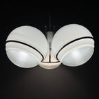 Gino Sarfatti large globe chandelier Italy 1960s