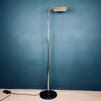1970s Relux Milano Brass Floor Lamp: Mid-Century Modern Italian Lighting