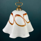 Vintage Fazzoletto Murano Glass Pendant Lamp: Mid-Century Italian Lighting